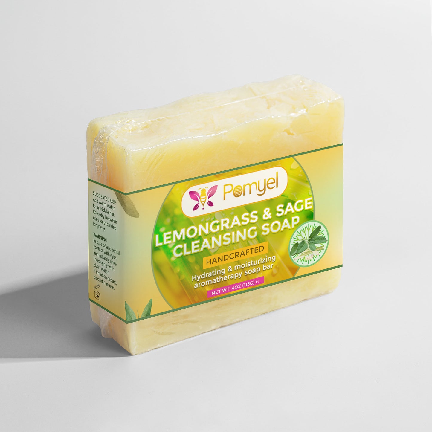 Lemongrass & Sage Cleansing Soap (2 bars)