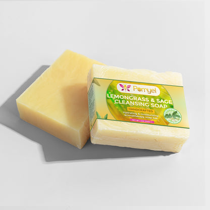 Lemongrass & Sage Cleansing Soap (2 bars)