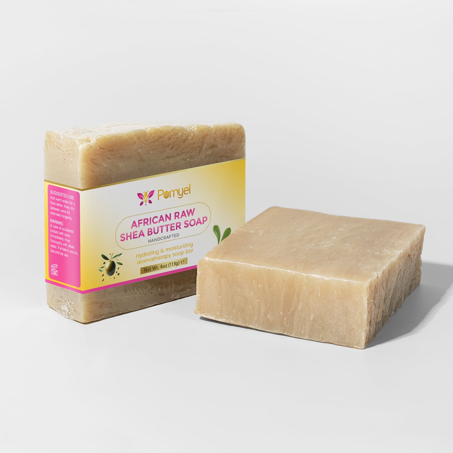 African Raw shea butter Soap (2 bars)