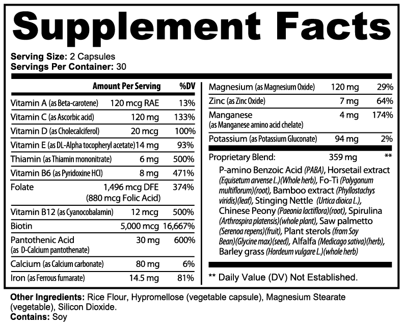 Pomyel Bèl po ak Cheve Vitamin